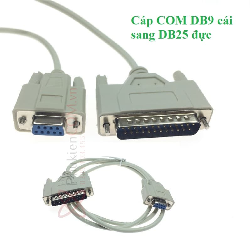 Dây Cáp chuyển đổi DB9 cái sang DB25 đực