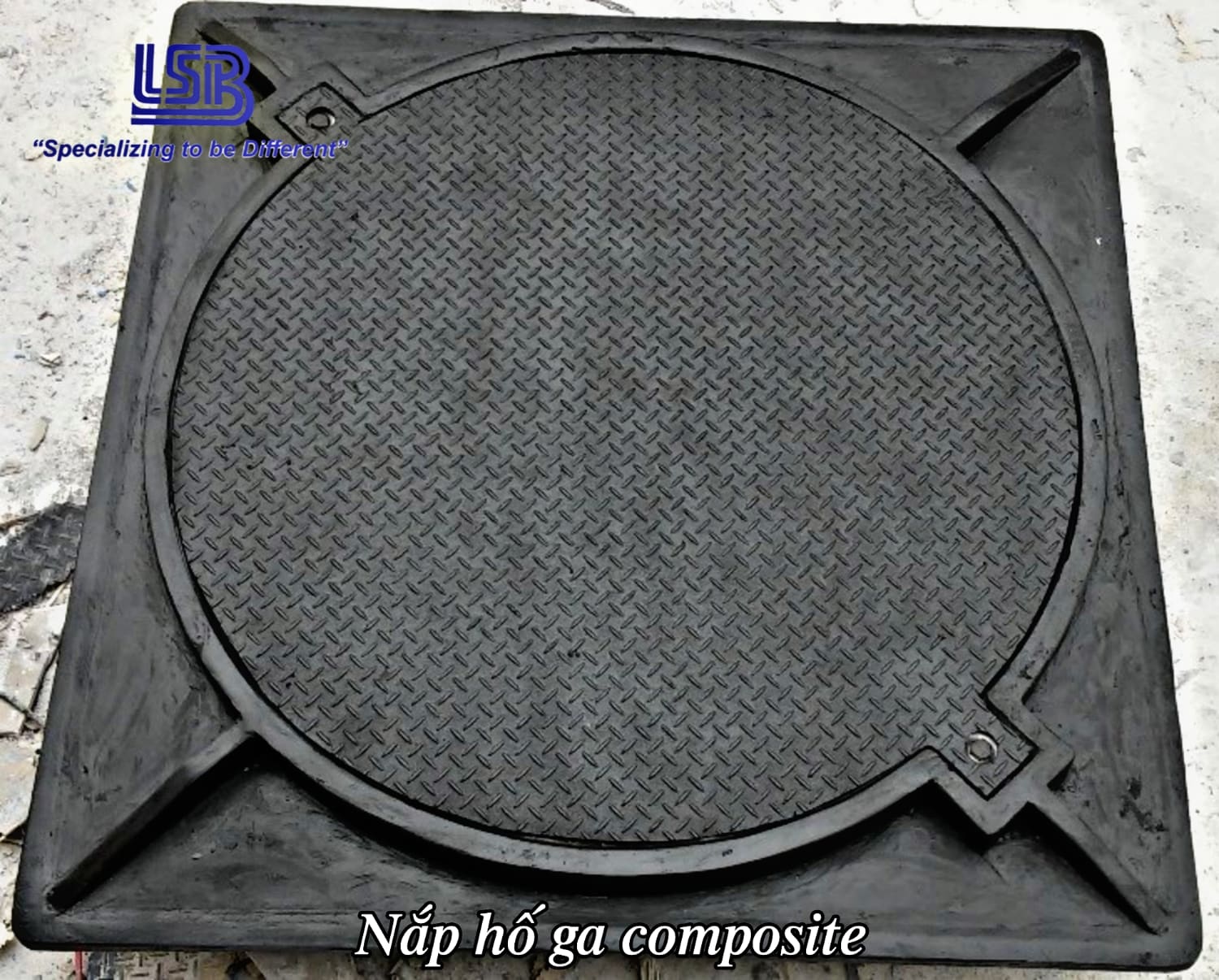 Nắp hố ga bằng Composite 