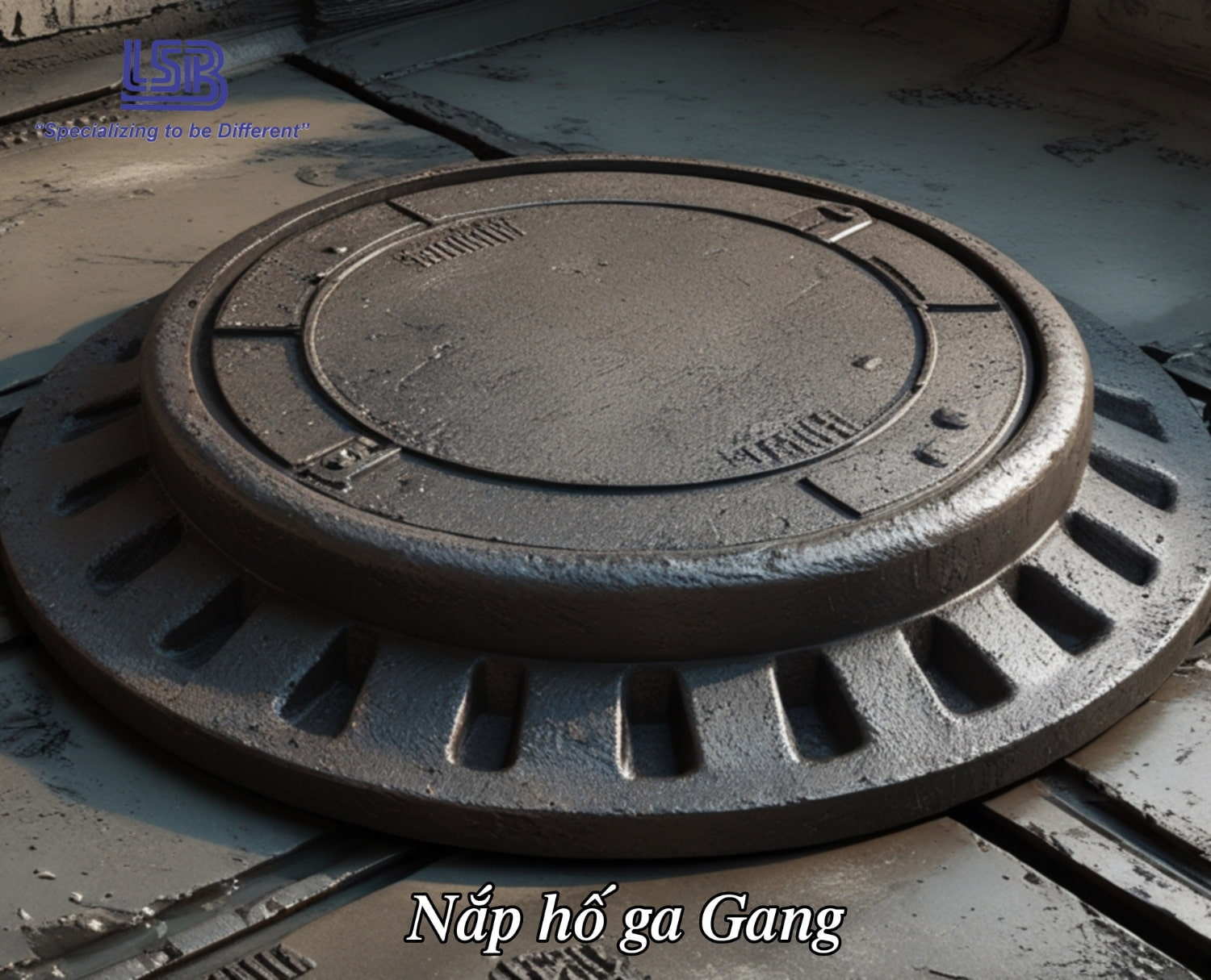 Nắp hố ga bằng Gang 