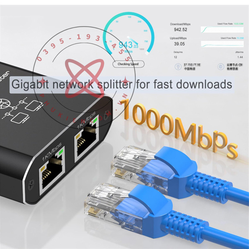 Bộ Chia Cổng Ethernet 1 Ra 2 - Cắm Là Chạy, Dùng Ngay
